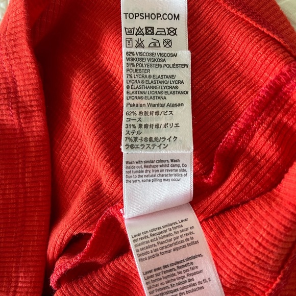 TOPSHOP Red Cami Tank - Picture 7 of 9